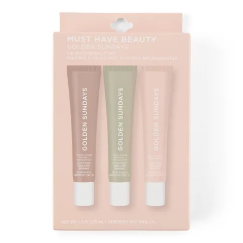 Golden Sunday Lip Butter - Nudes, 3-Pack