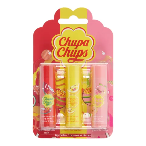 Chupa Chups Lip Balm Trio, 3-Pack