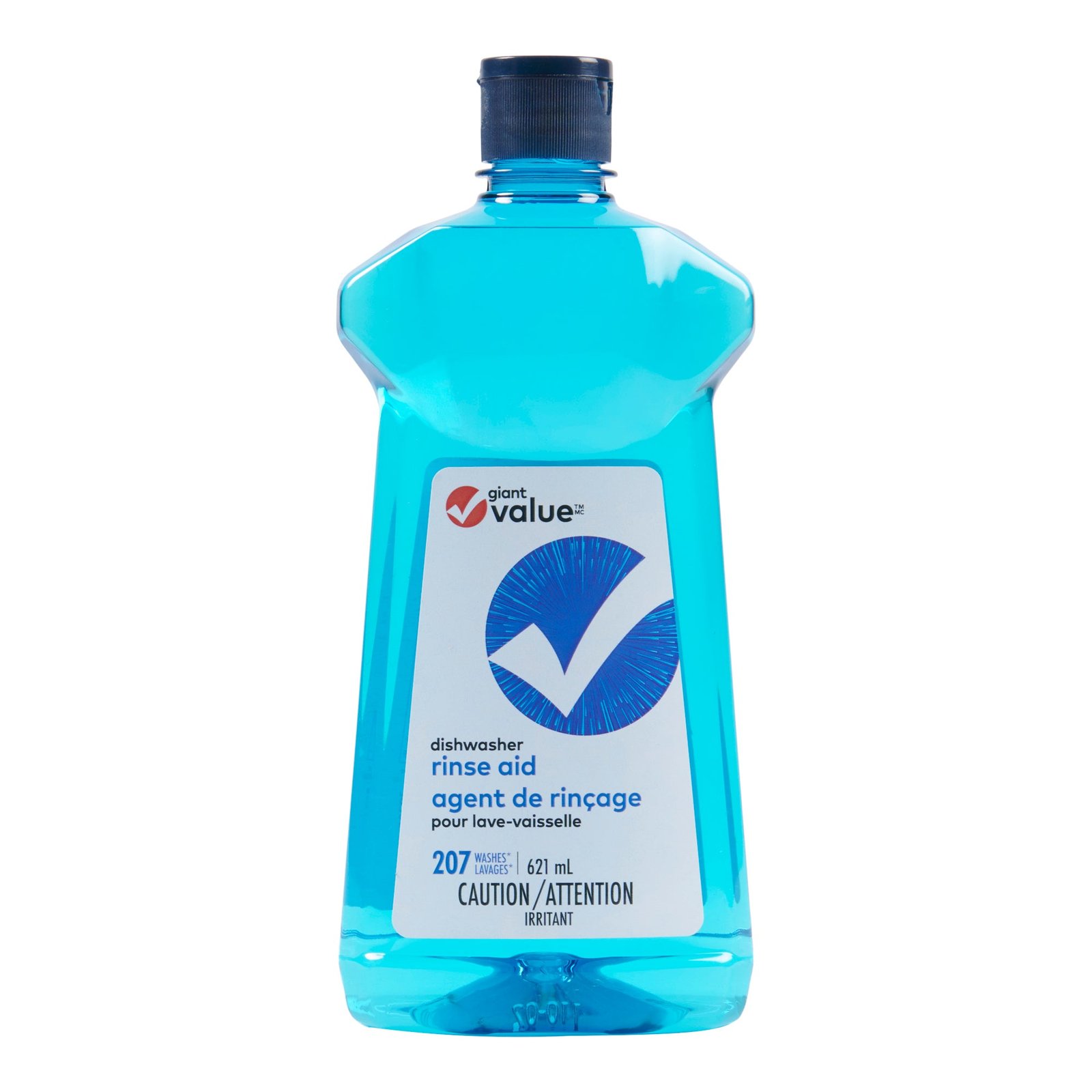 Giant Value Rinse Aid Dishwasher Detergent, 621 ml