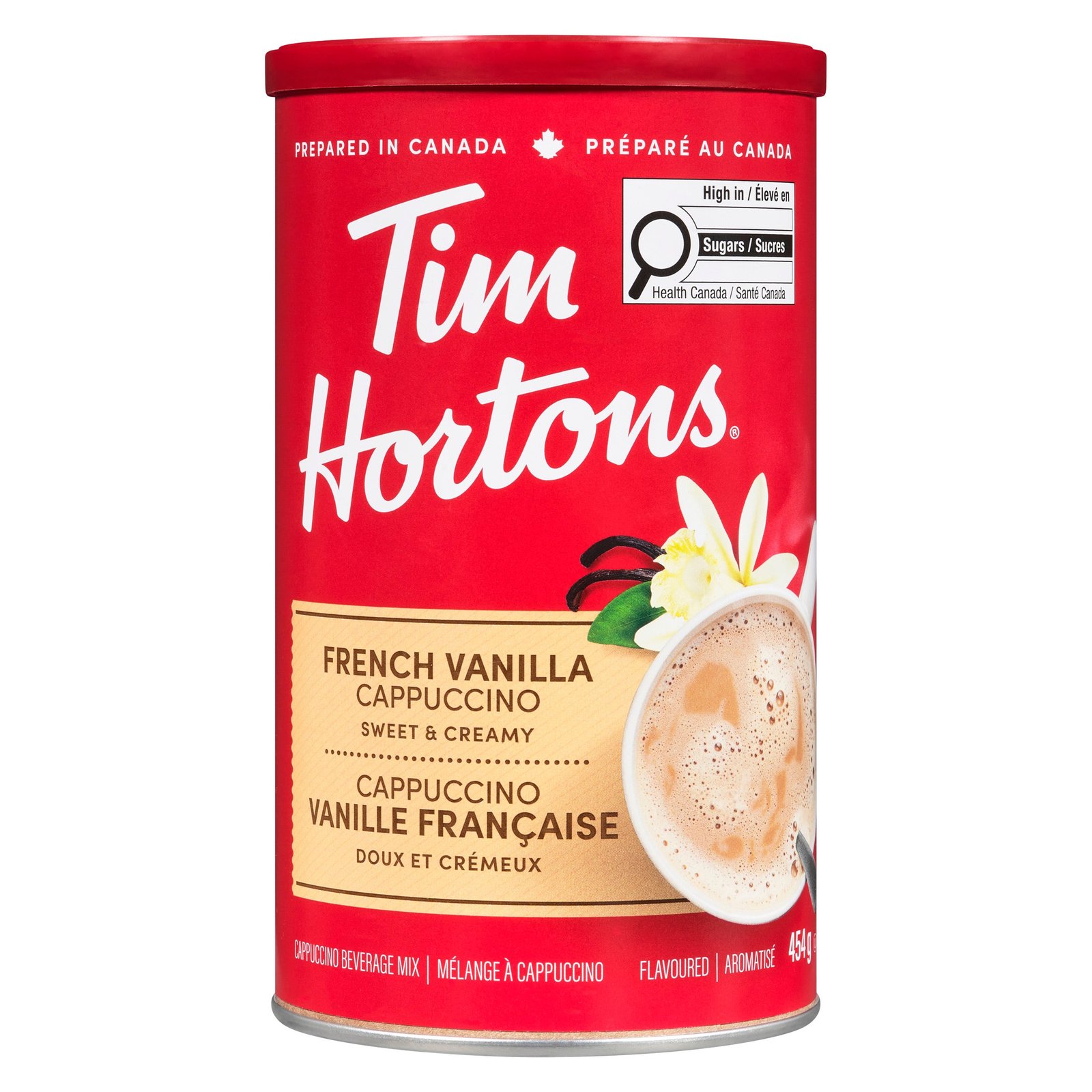 Tim Hortons Cappuccino Beverage Mix, French Vanilla, 454 g