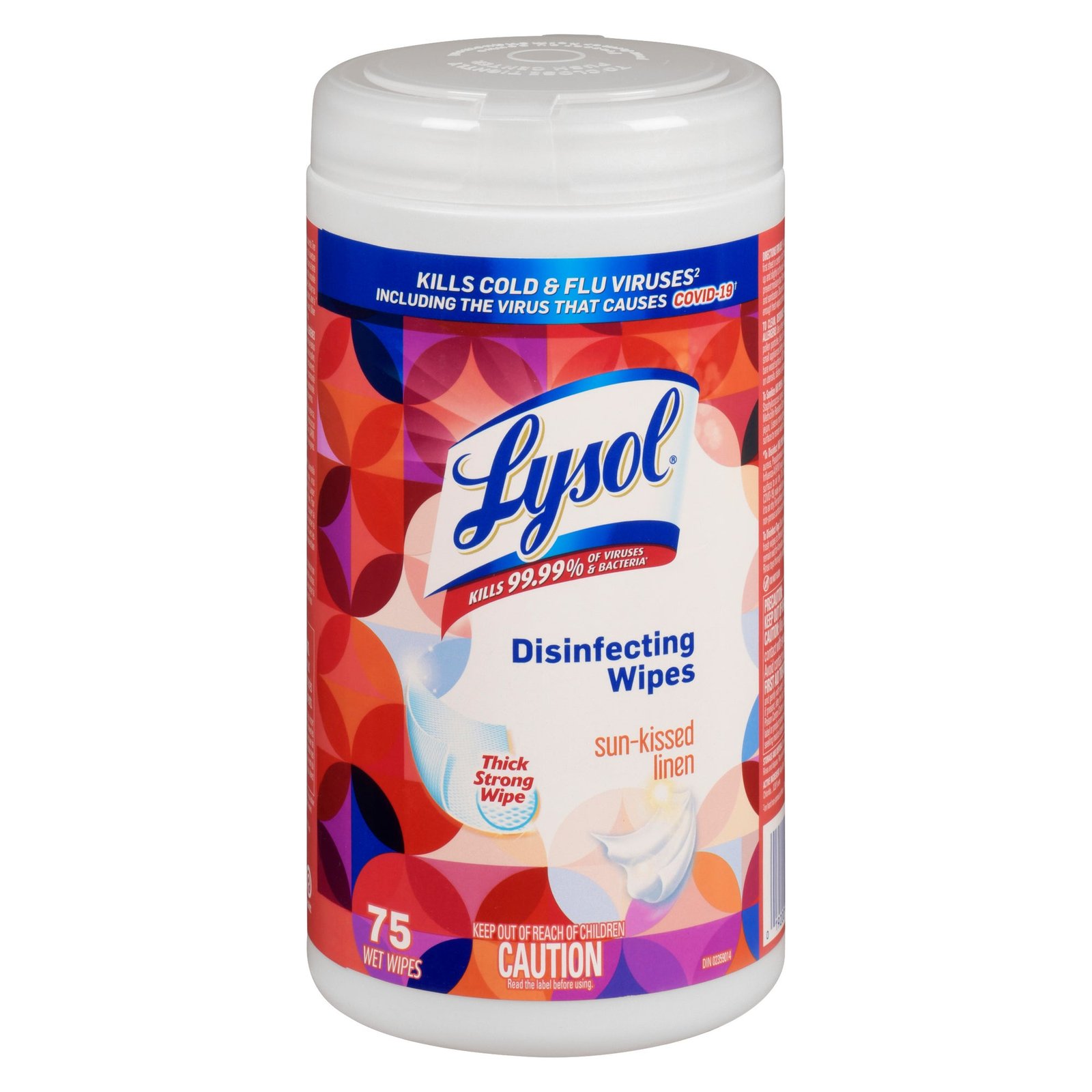 Lysol Sun-Kissed Linen Disinfecting Wipes, 80-Pack