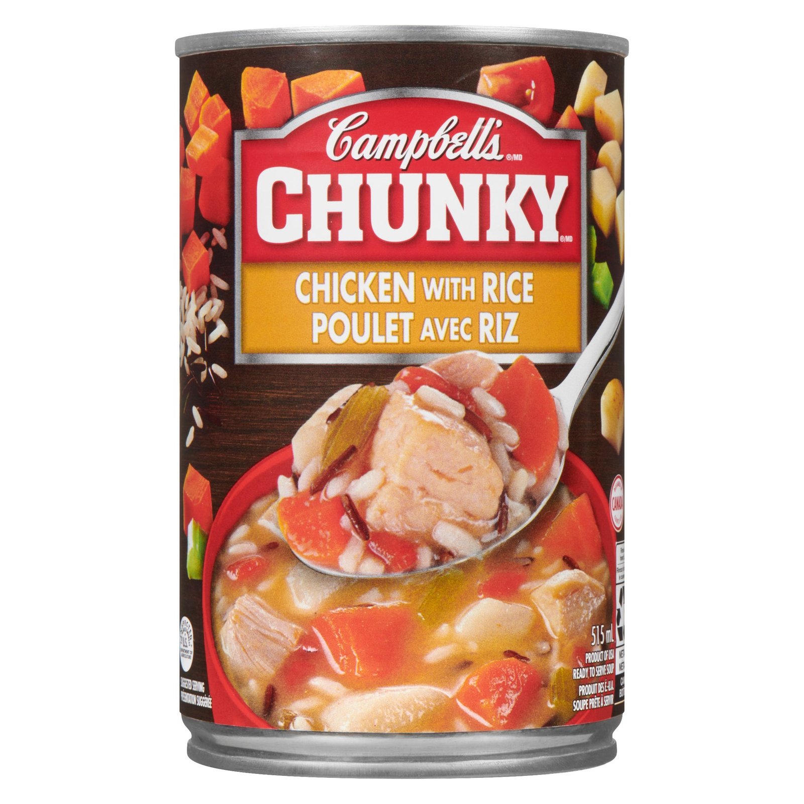 Campbells Chunky Ready to Serve Chicken with Rice Soup, 515-ml