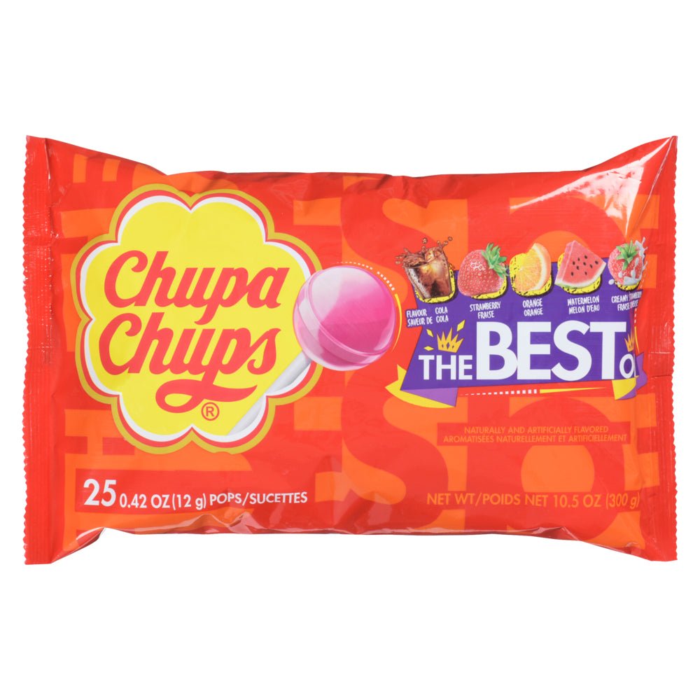 Chupa Chups Lollipops,  25-Pack