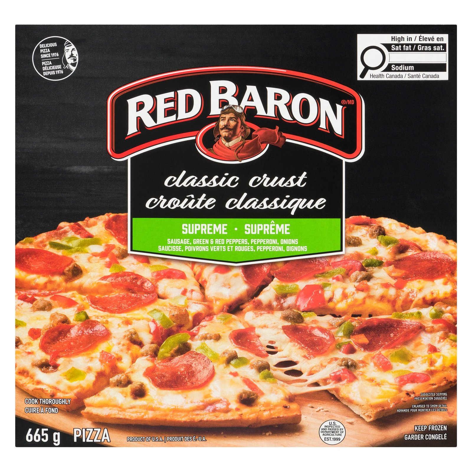 Red Baron Pizza Classic Crust Supreme, 665 g