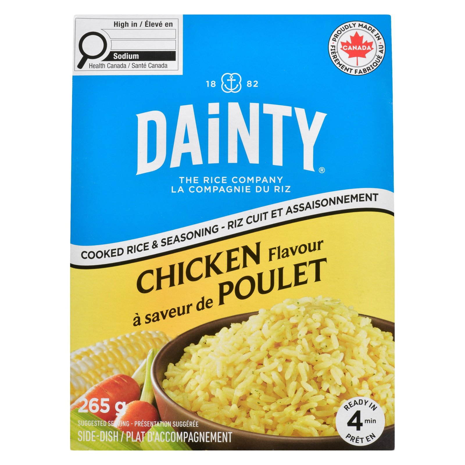 Dainty Cooked Rice & Seasoning Chicken Flavour, 265 g