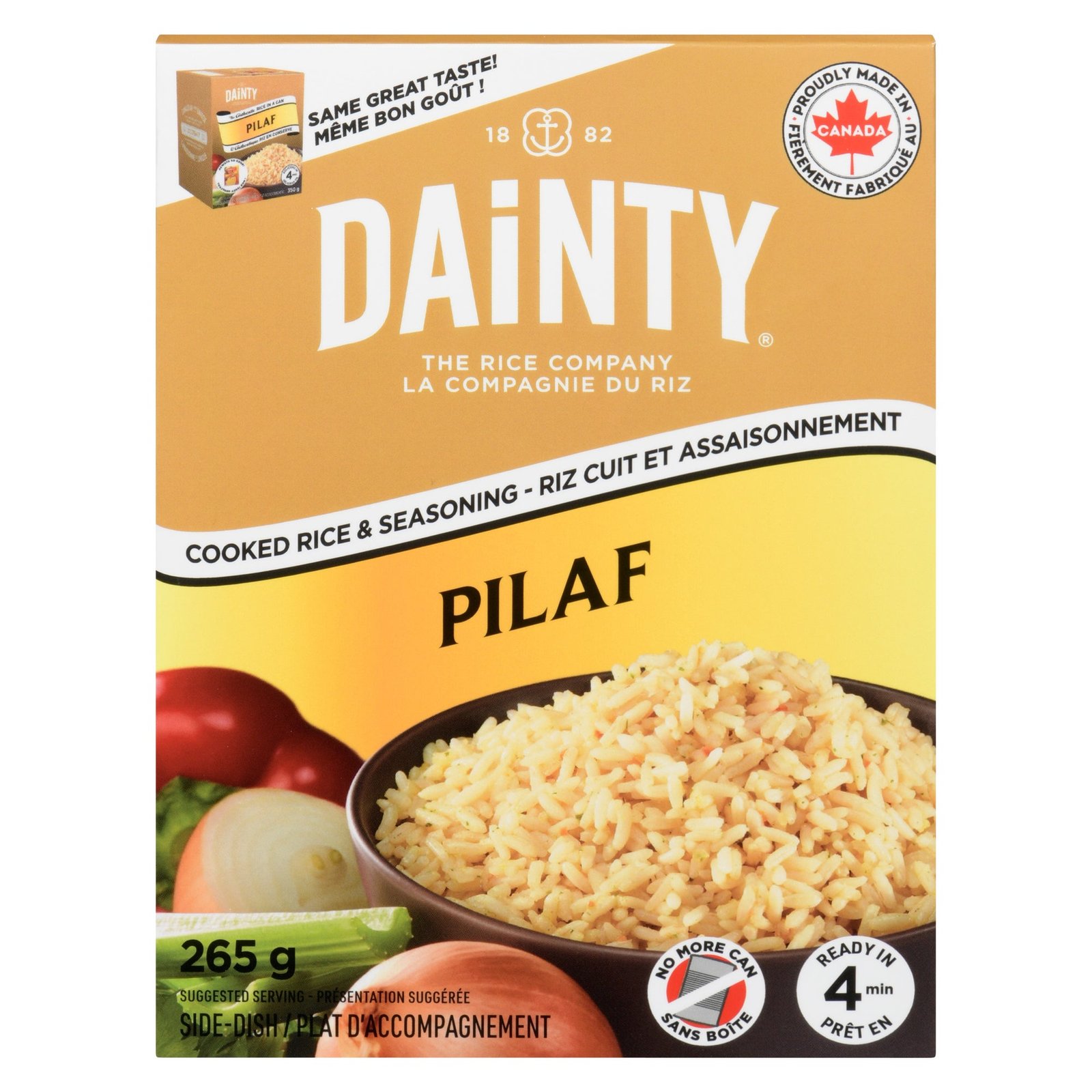 Dainty Cooked Rice & Seasoning Pilaf, 265 g