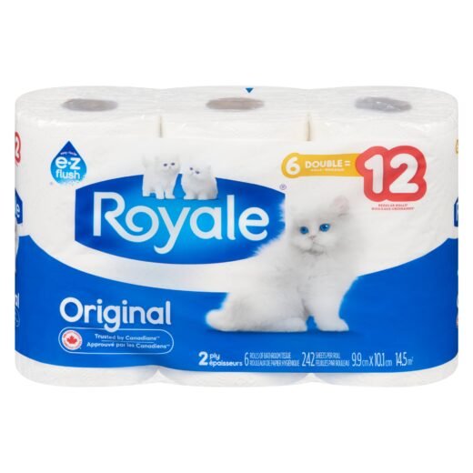 Royale Original 2 Ply Bathroom Tissue, 6-Pack