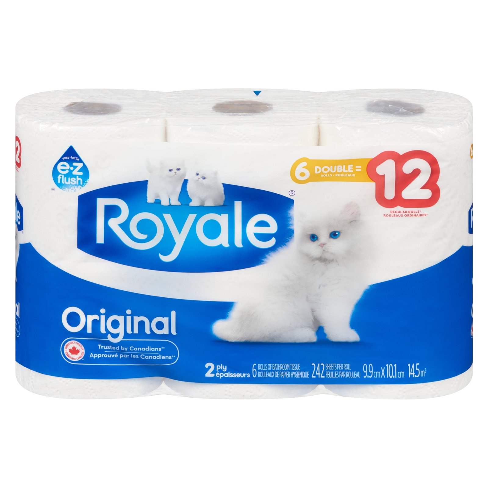 Royale Original 2 Ply Bathroom Tissue, 6-Pack