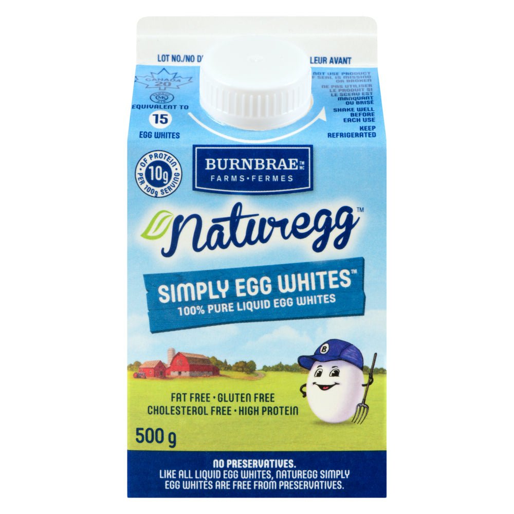 Burnbrae Farms Naturegg 100% Pure Liquid Egg Whites, 500 g