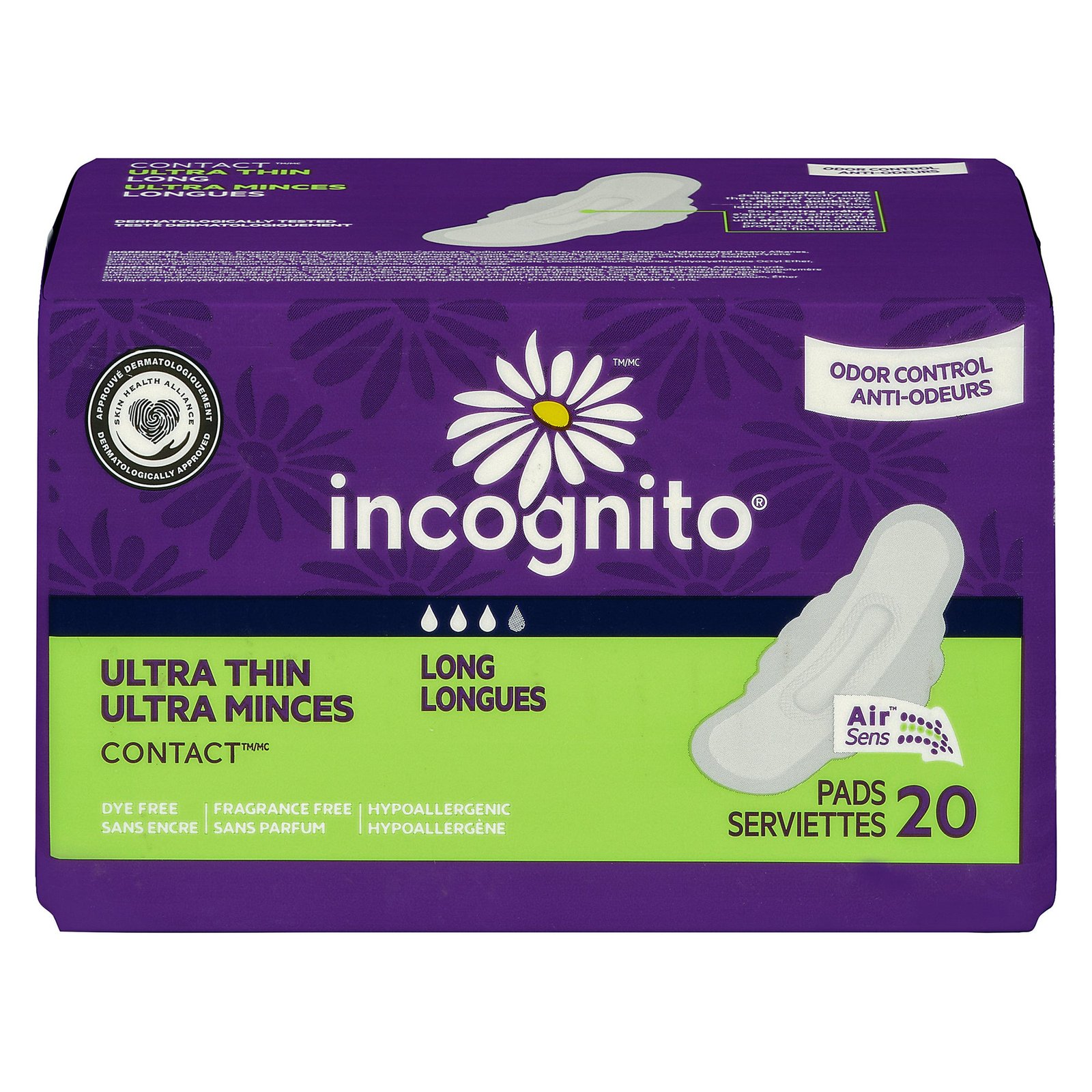 Incognito Contact Ultra Thin Long, 20-Pack