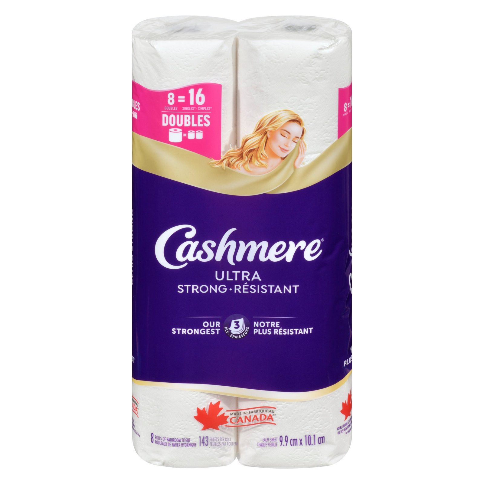 Cashmere Ultra Strong 3 Ply Bathroom Tissue, 8-Pack