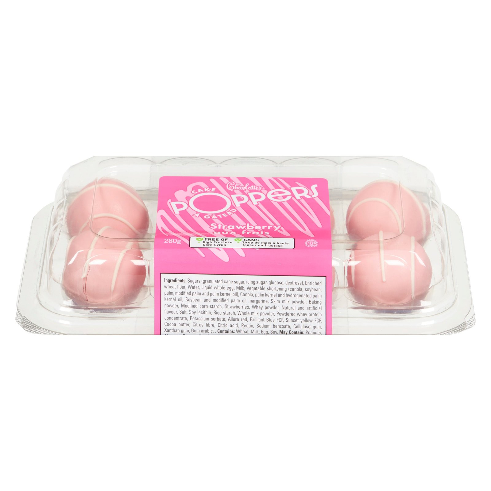 Charlotte's Cake Poppers Strawberry, 280 g