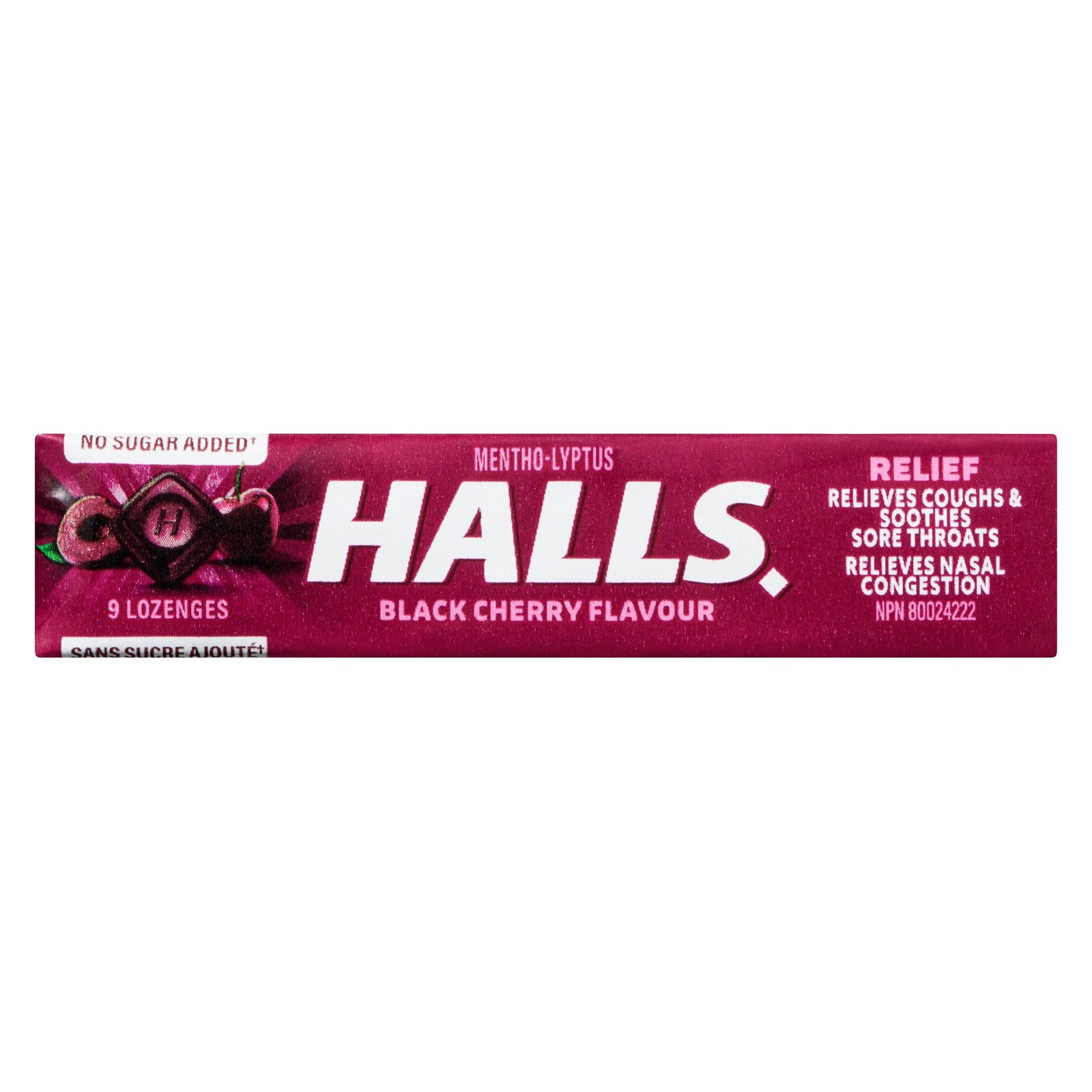 Halls Relief Mentho-Lyptus Black Cherry Flavour, 9-Pack