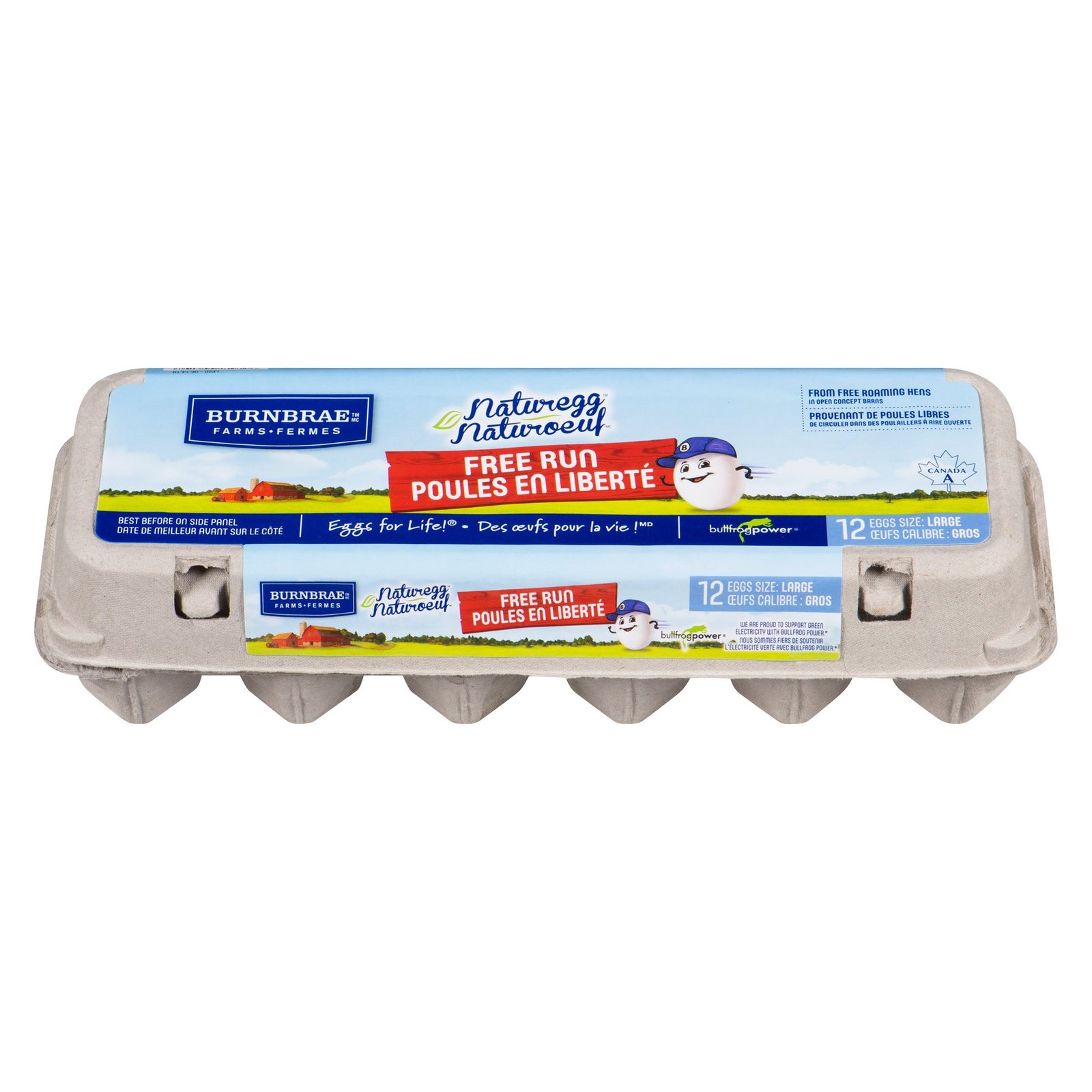 Burnbrae Farms Naturegg Free Run Large Eggs, 12-Pack
