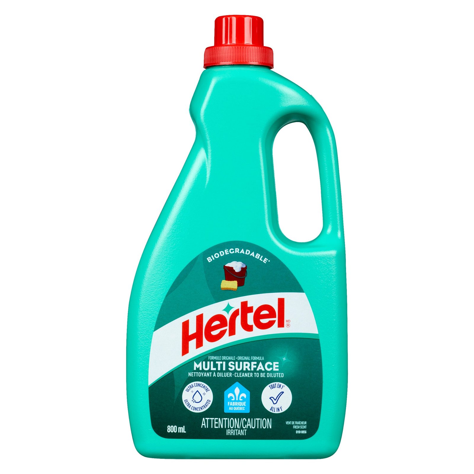 Hertel Biodegradable Fresh Scented All-Purpose Cleaner, 800-mL