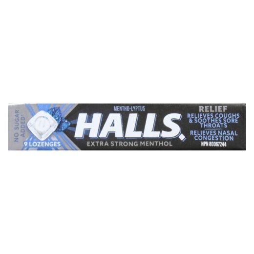 Halls Relief Mentho-Lyptus Extra Strong Menthol, 9 Lozenges