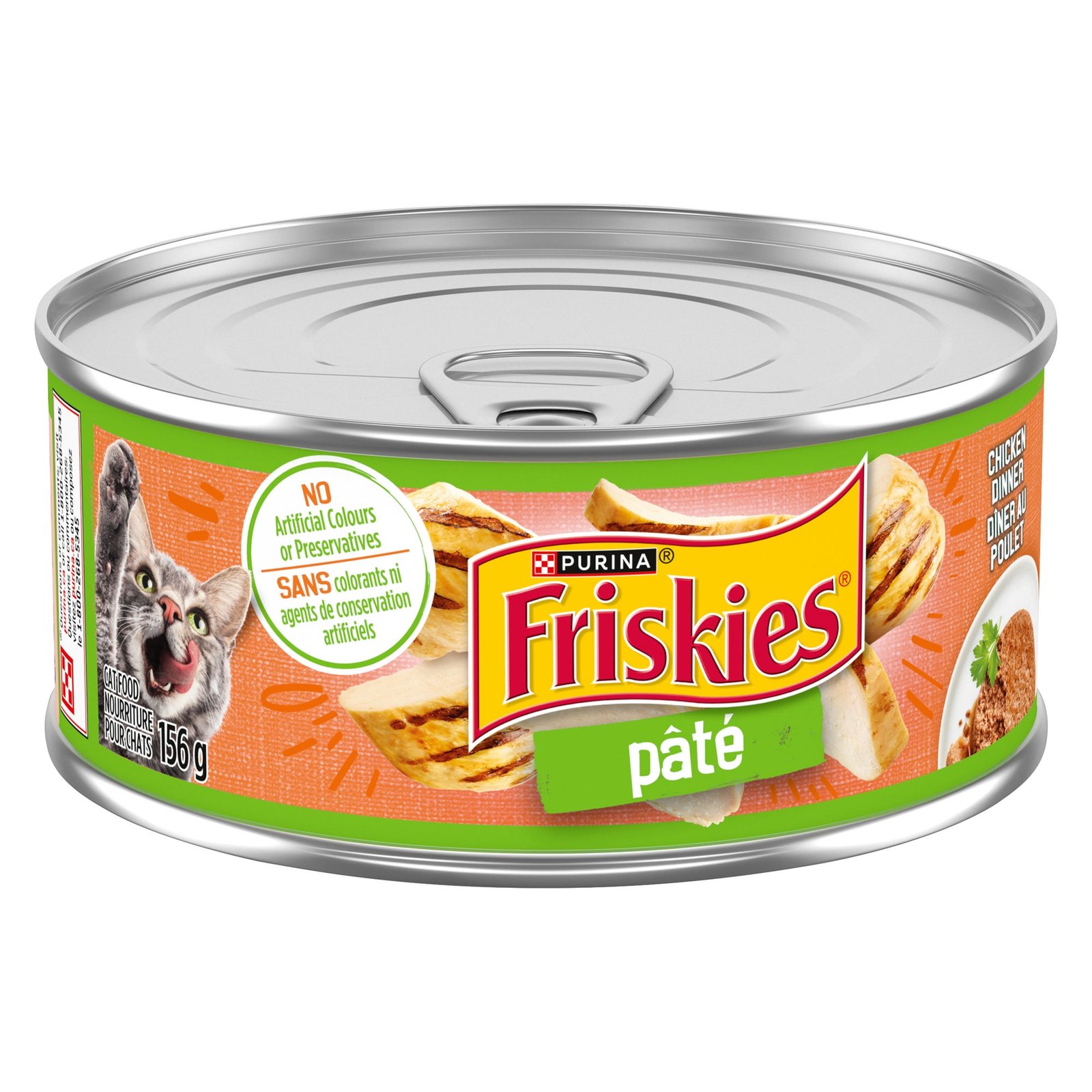 Purina Friskies Chicken  Pâté Cat Food, 156 g