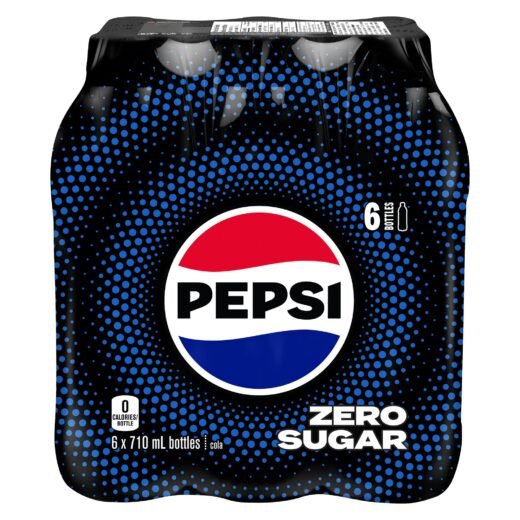 Pepsi Zero Sugar, 6-Pack, 710-ml