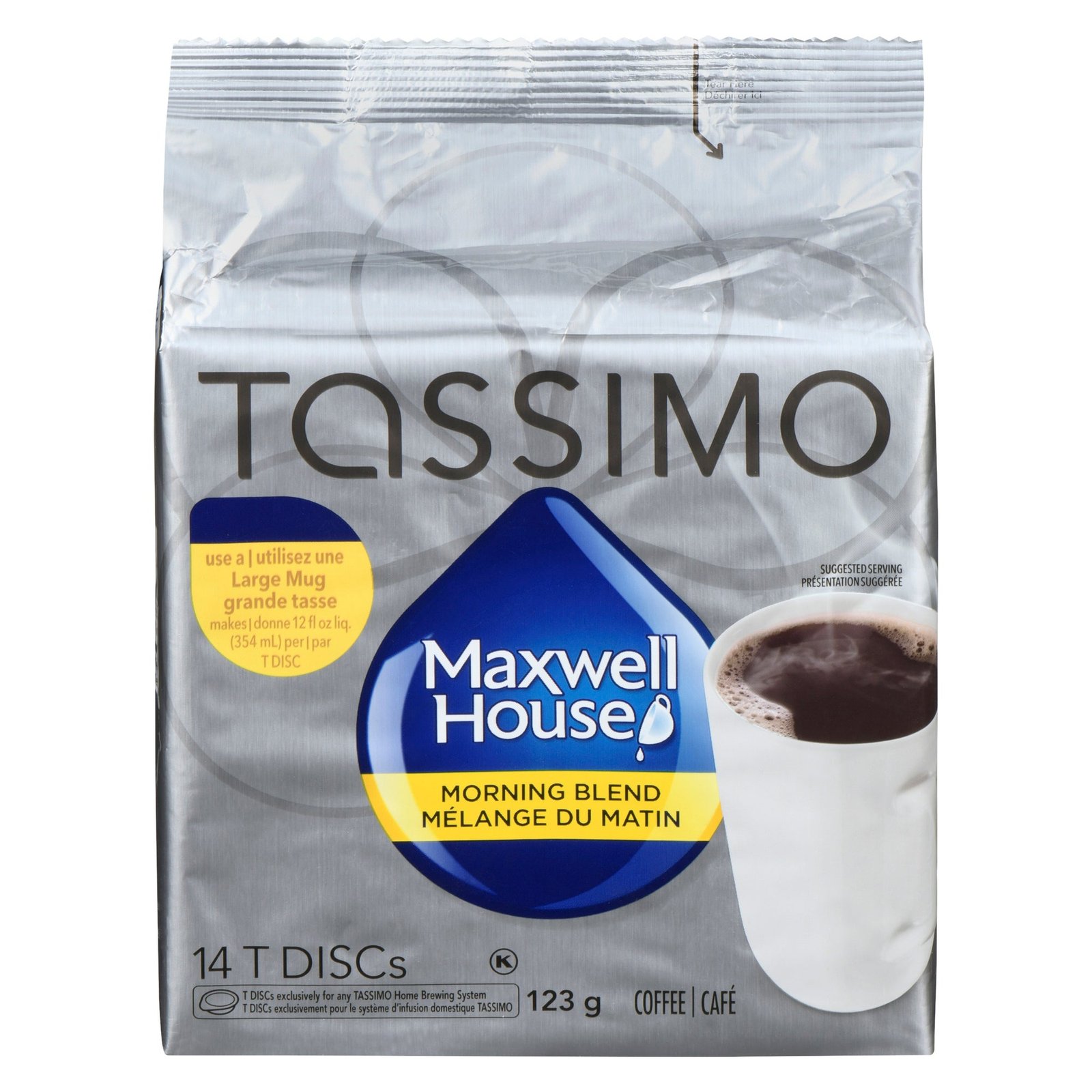 Tassimo Maxwell House Morning Blend Coffee, 14-Pack, 123 g