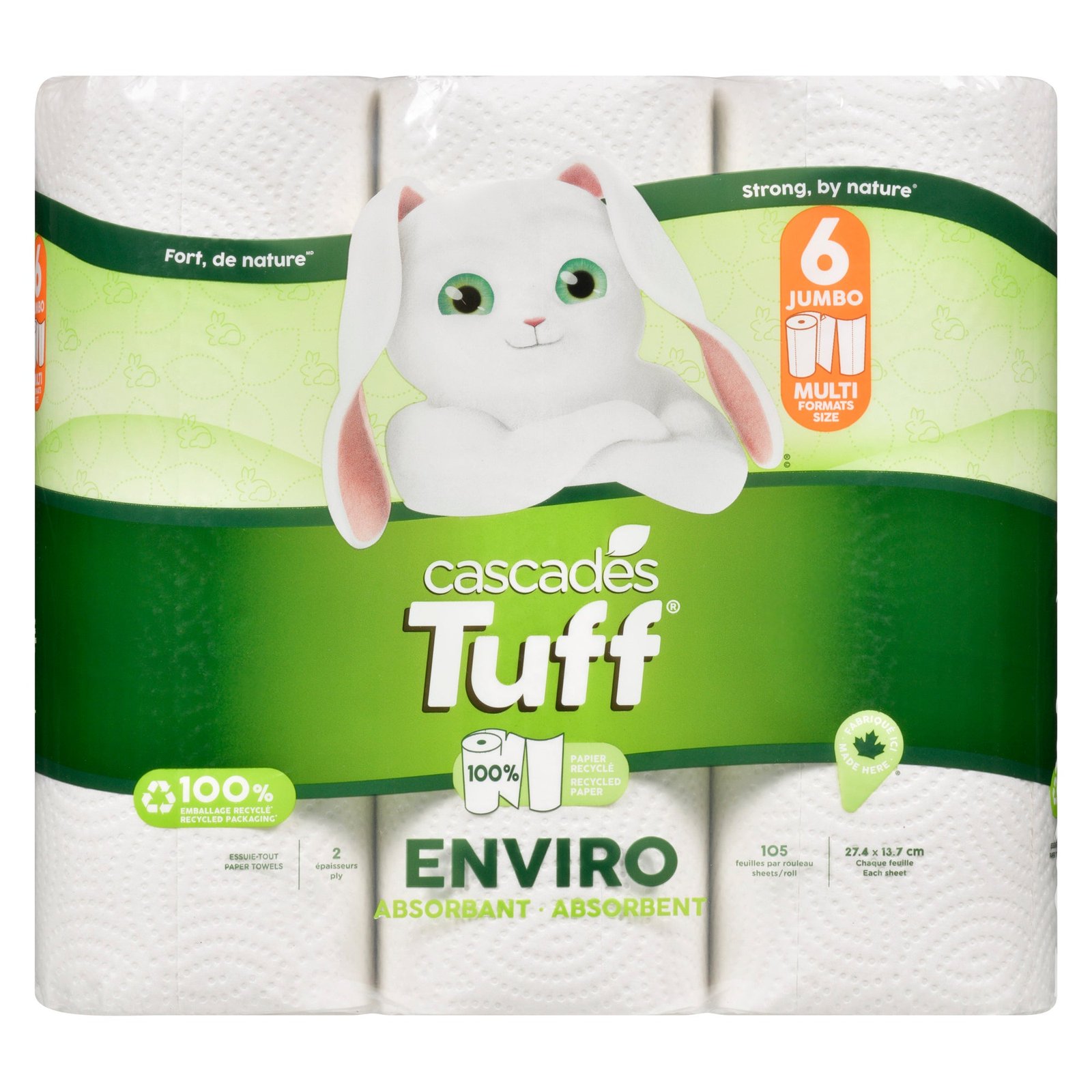 Cascades Tuff Enviro Paper Towels - 6pk