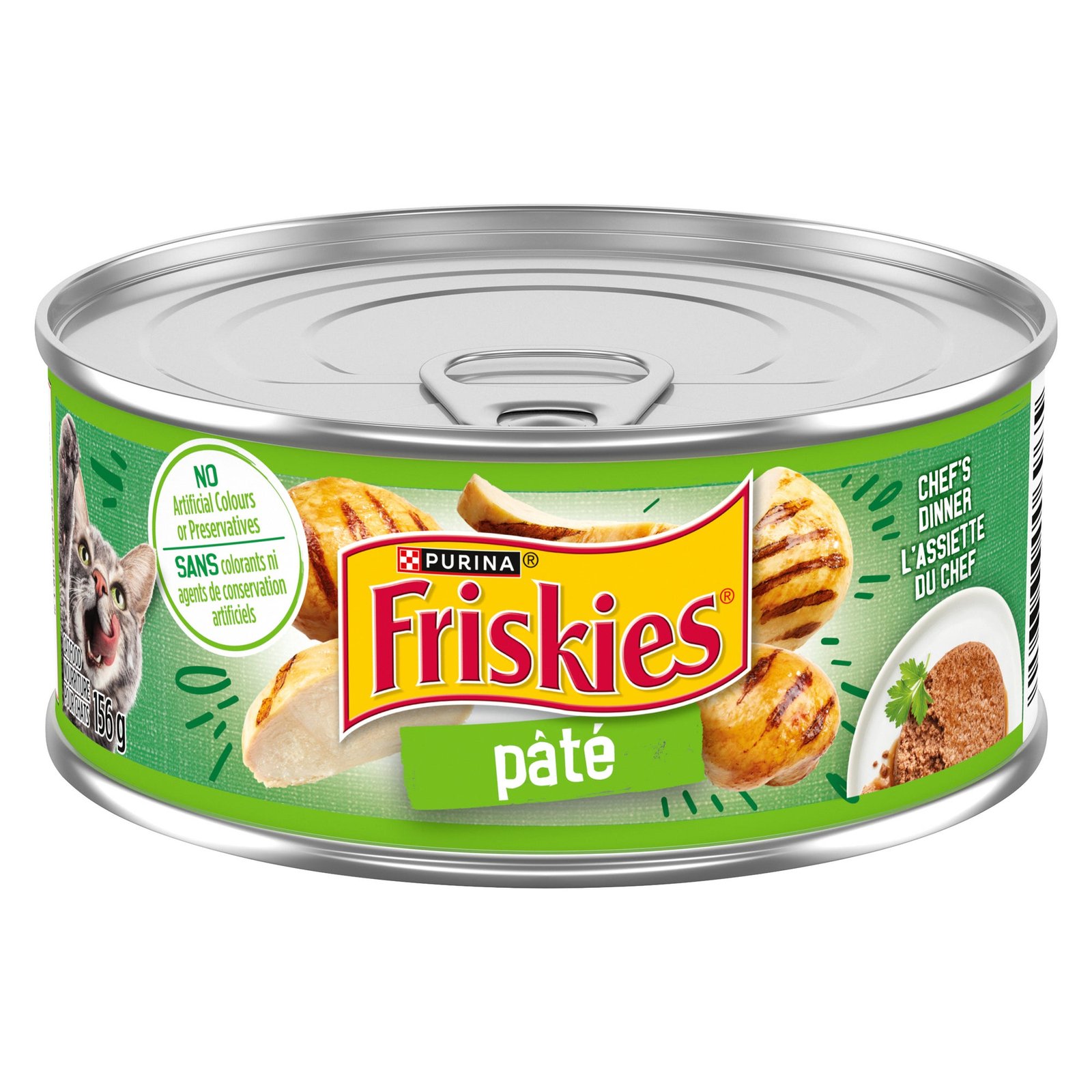 Purina Friskies Chef's Dinner  Pâté Cat Food, 156 g