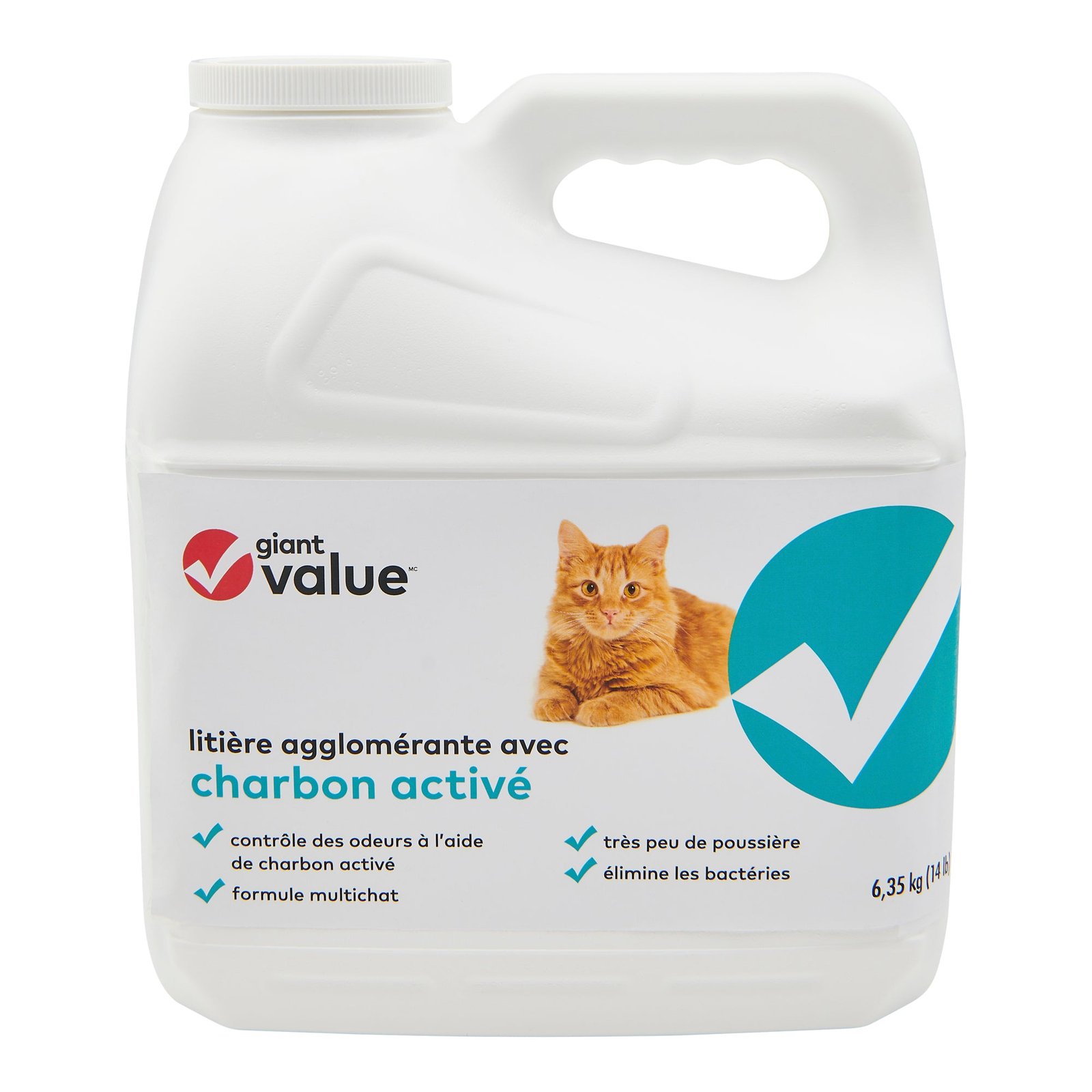 Giant Value Activated Carbon Scoopable Cat Litter, 6.3 kg
