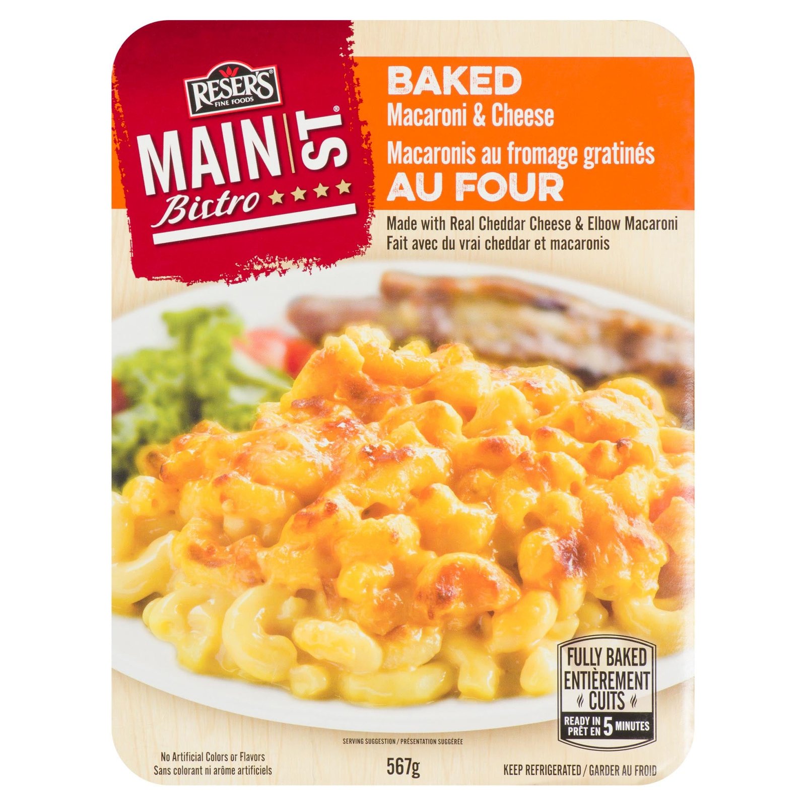 Reser's Fine Foods Main St Bistro Macaroni and Cheese Baked - 567g