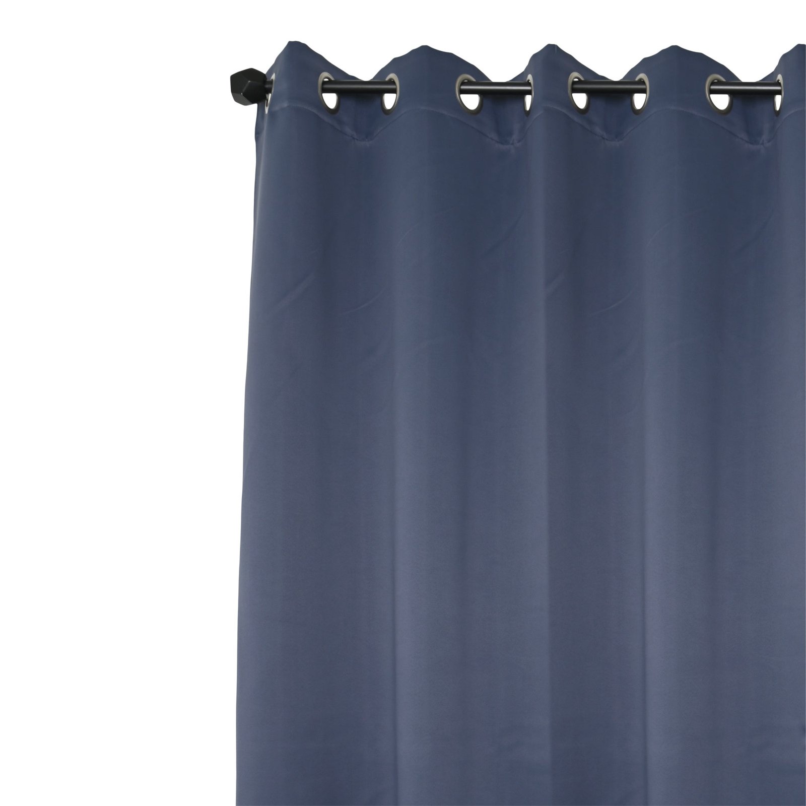 HomeStyles Black Out Curtain with Grommets, Grey, 37-in x 63-in.