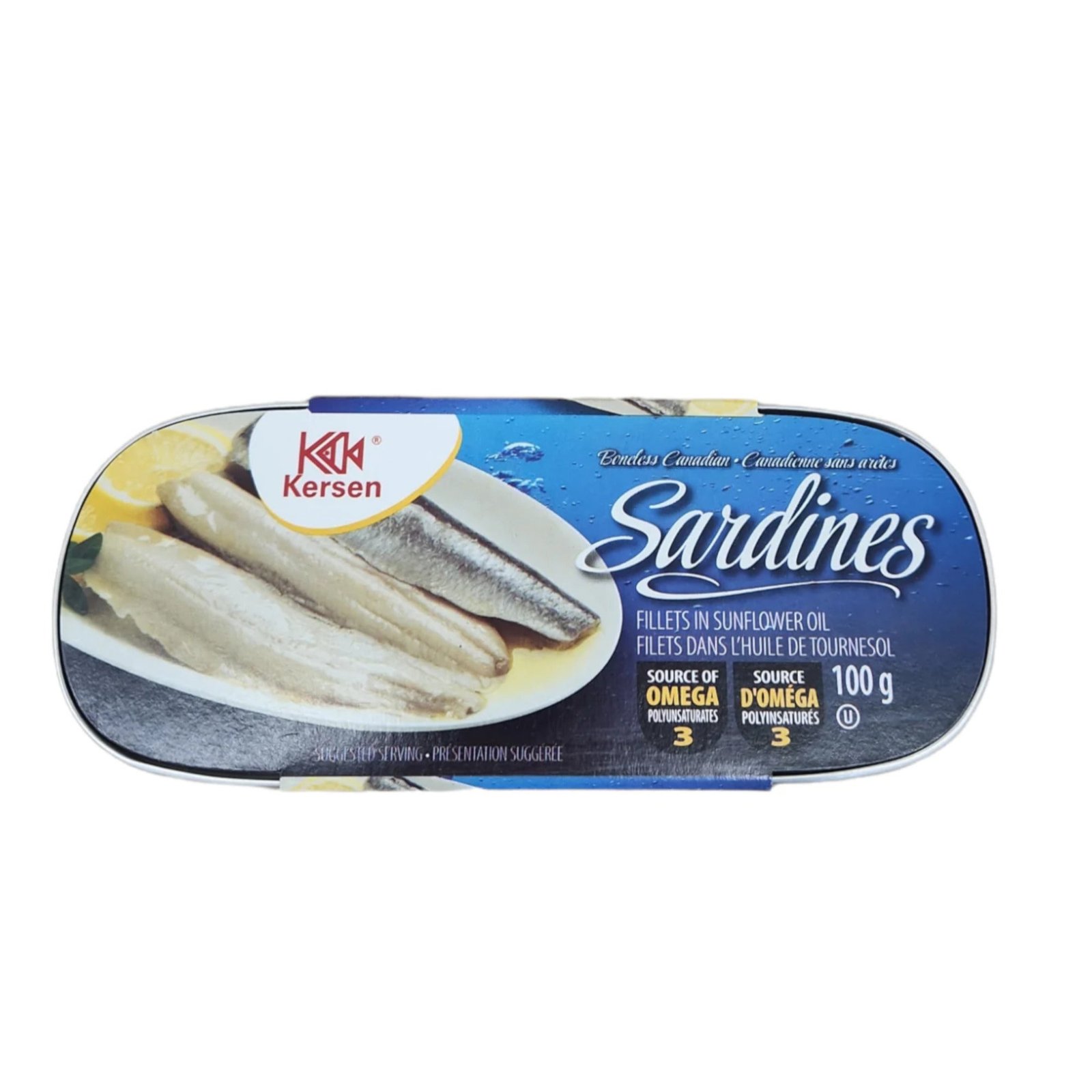 Kersen Sardine Fillet in Sunflower Oil, 100-g