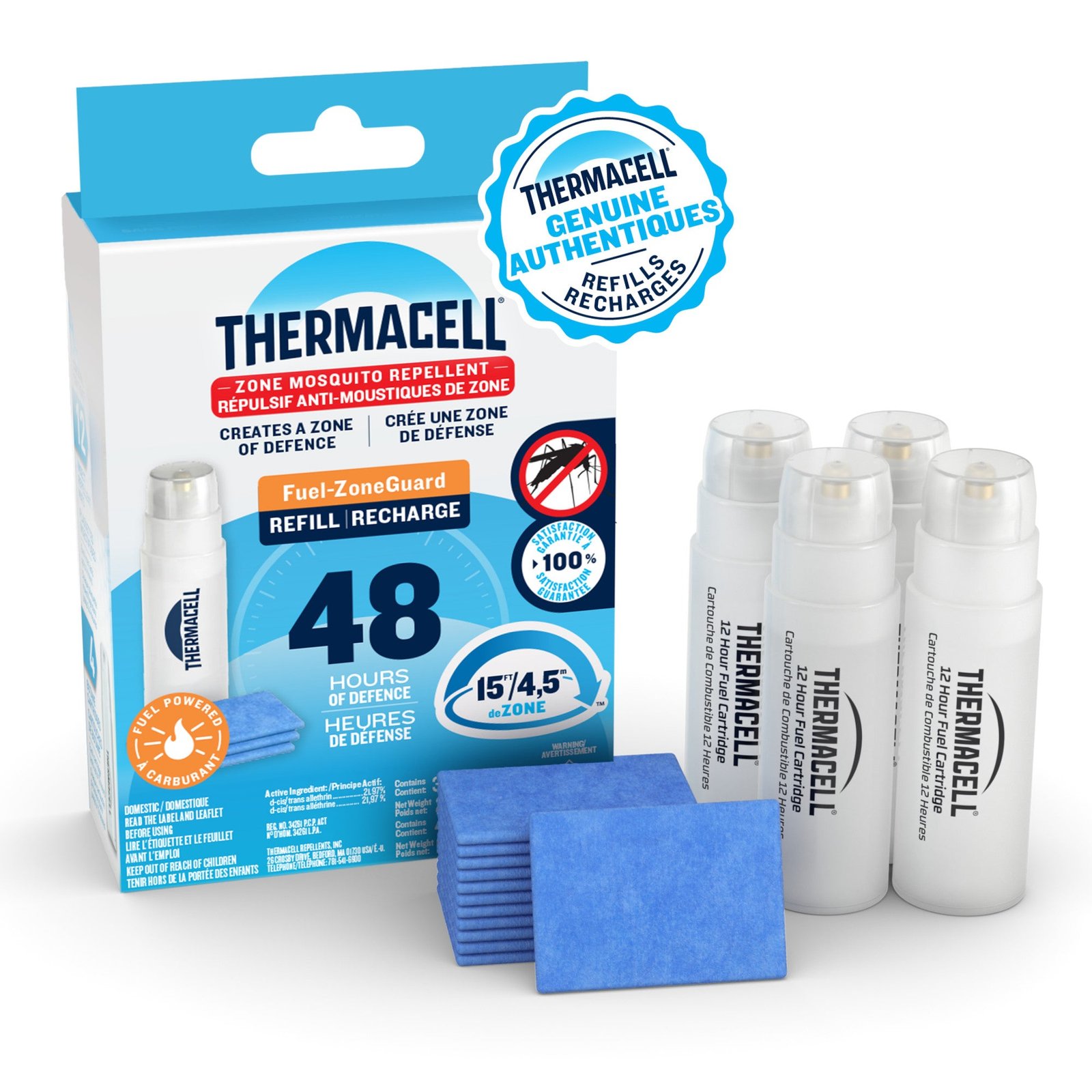 Thermacell Fuel-ZoneGuard Fuel Powered Mosquito Repellent, 48-Hour Refill Pack