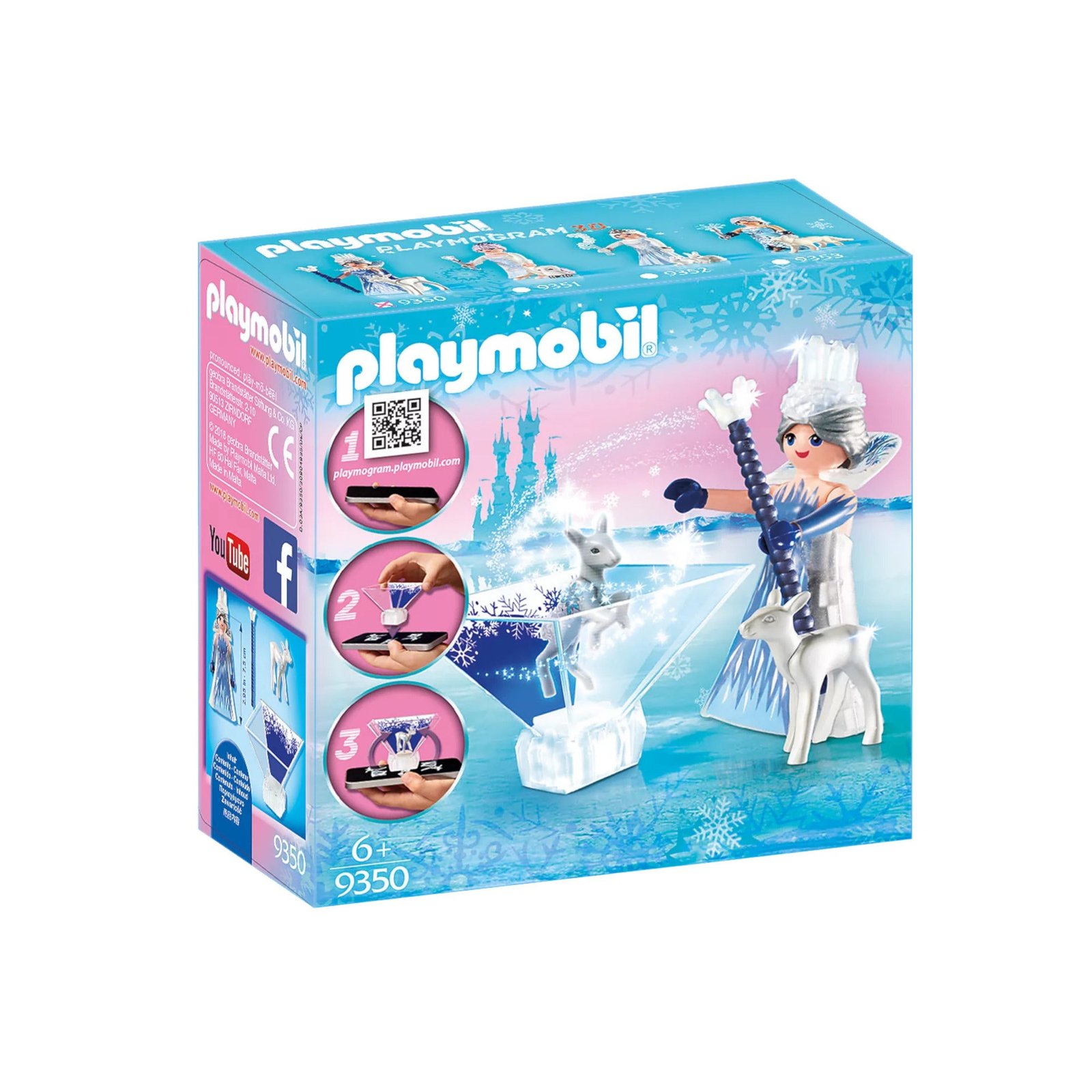 Playmobil Magic Ice Crystal Princess with Fawn 3D Playmogram Playset