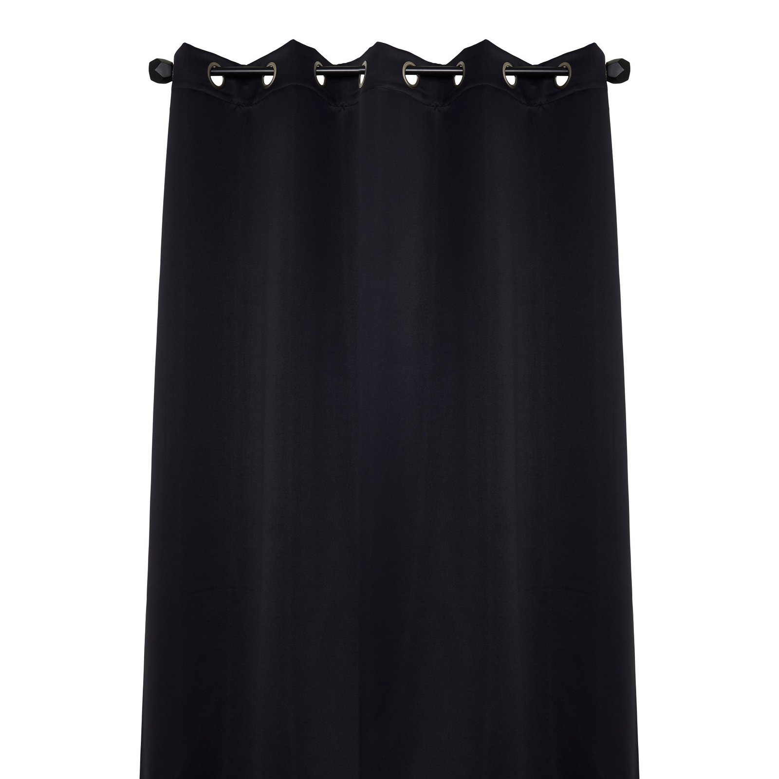 HomeStyles Blackout Curtain, Black, 52-in x 84-in.