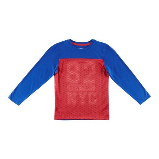 MONKEY BARS Toddler Boys' Graphic Printed Long Sleeve Crew Neck Shirt