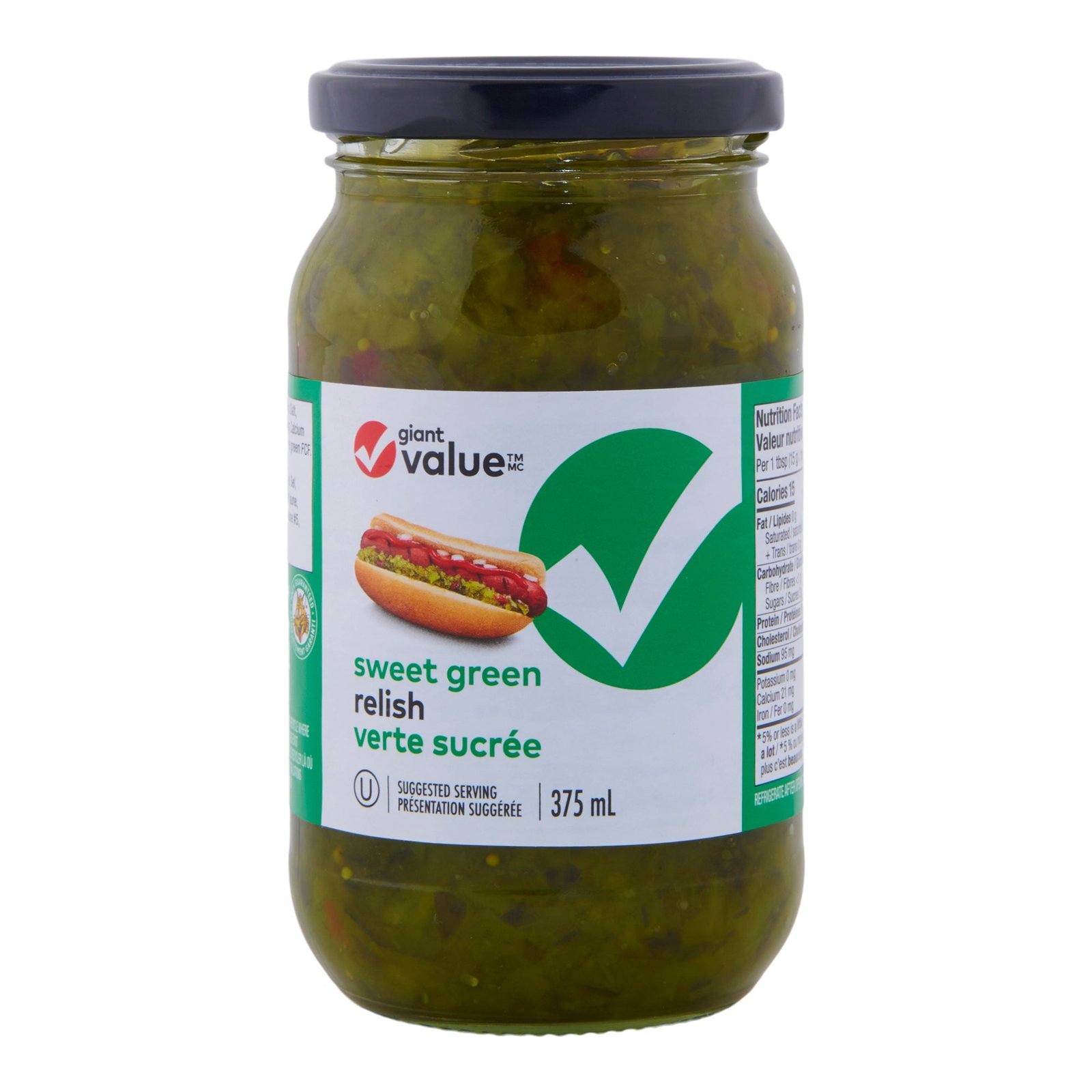 Giant Value Sweet Green Relish - 375 ml