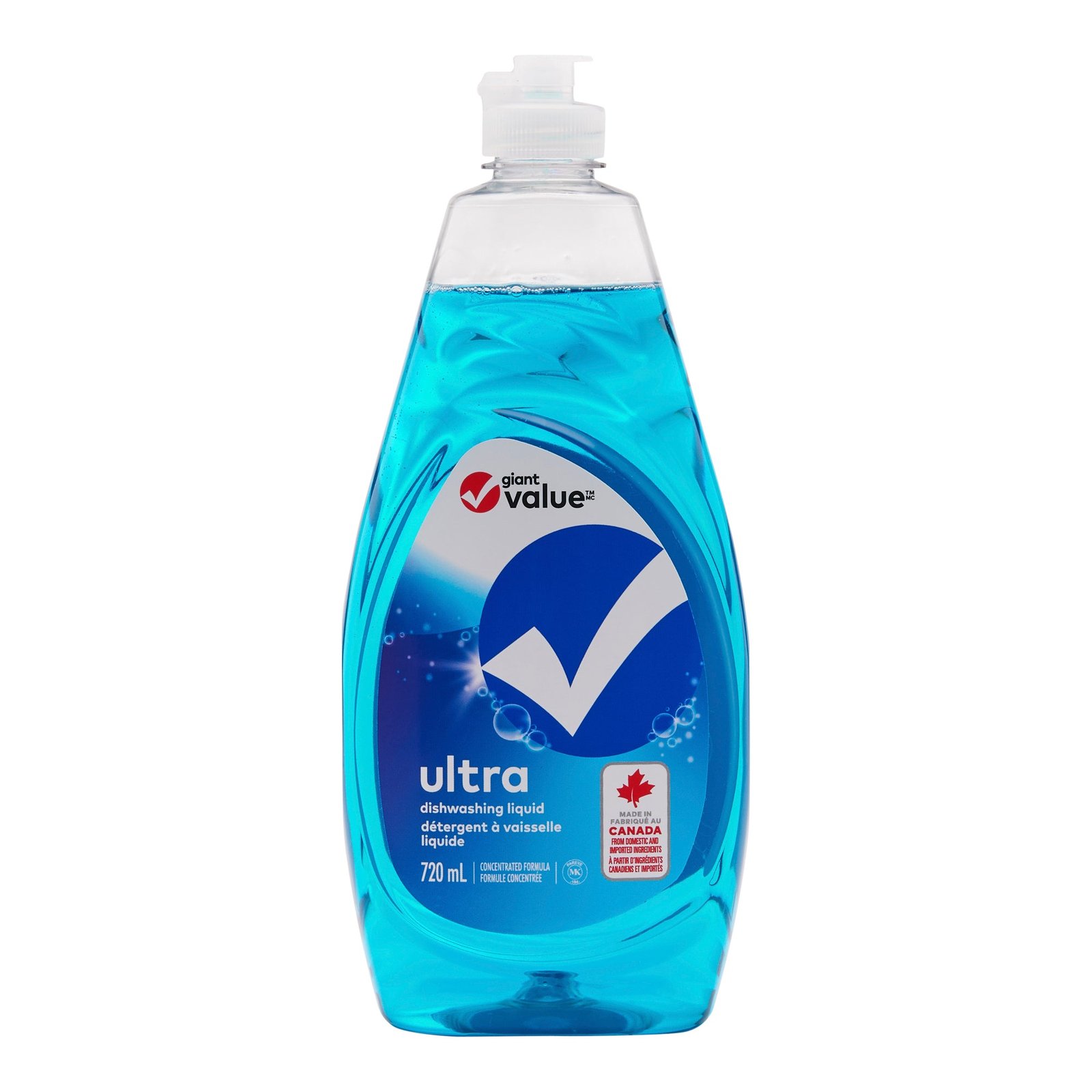 Giant Value Ultra Dish Soap, 720 ml
