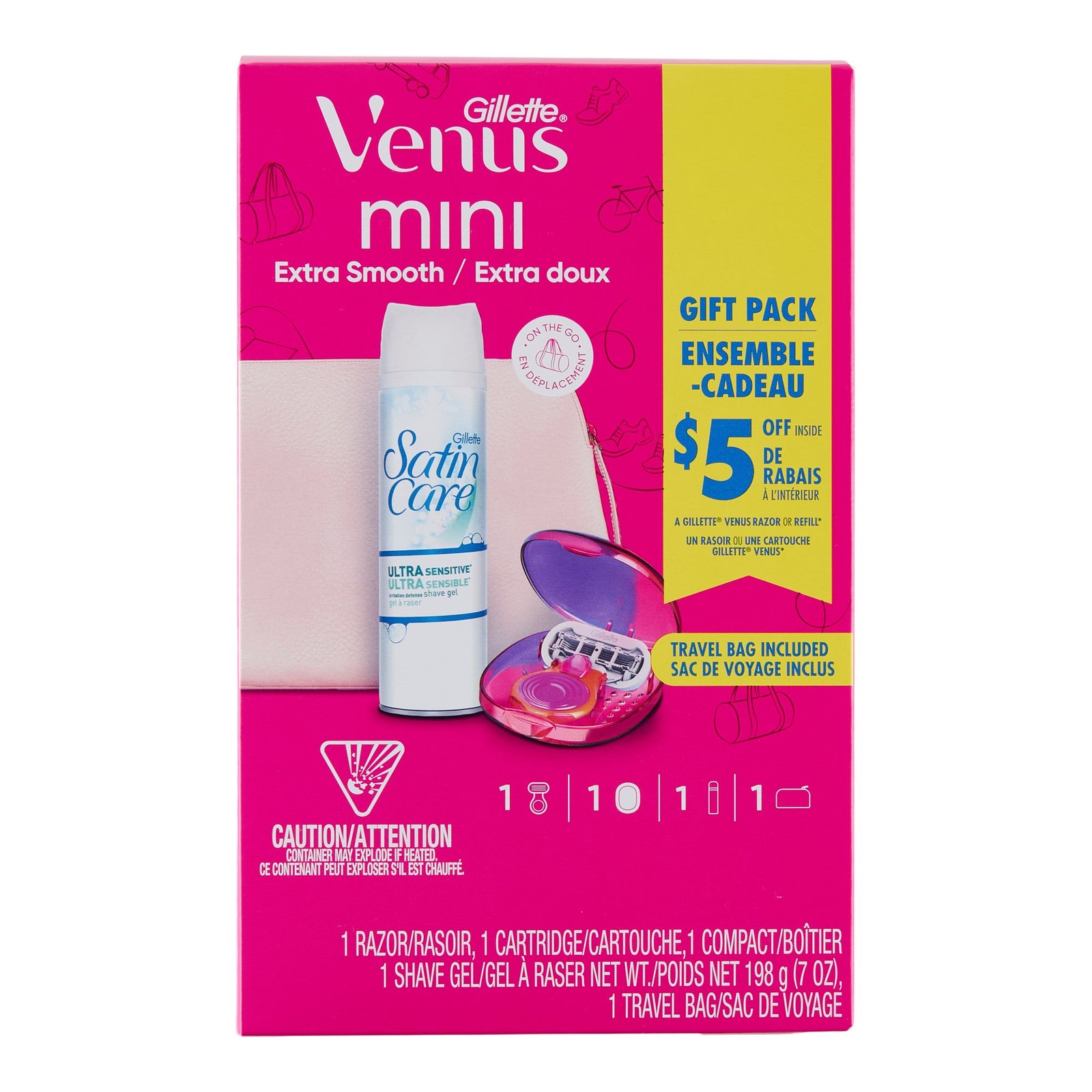 Gillette Venus Mini Holiday Pack, 4-piece