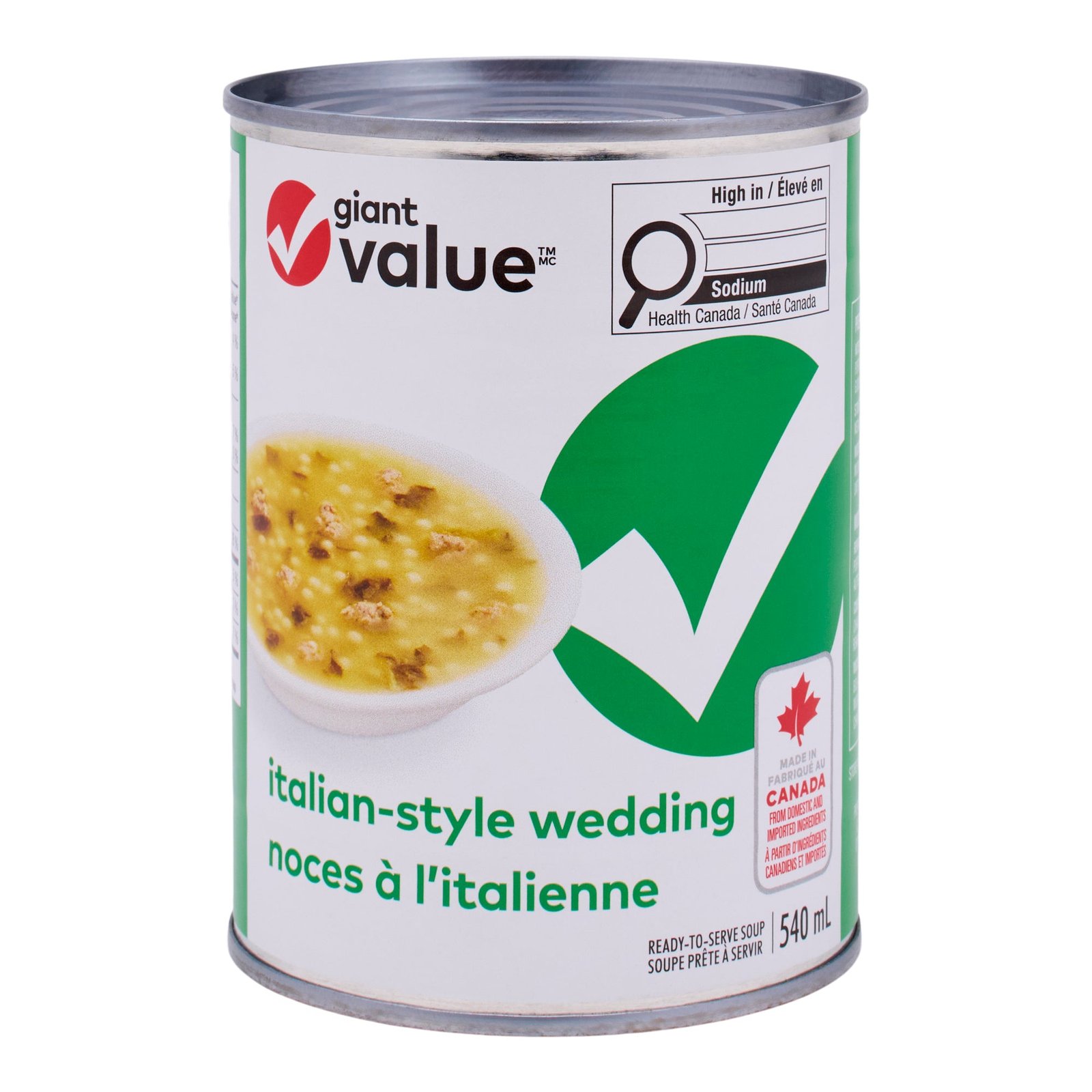 Giant Value Italian-Style Wedding Soup, 540 ml