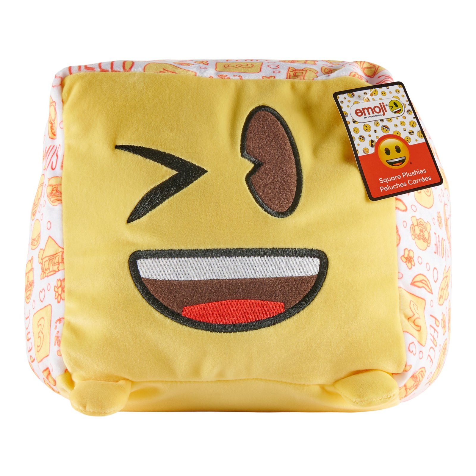 Emoji Moosh Square Plush, 12-in.