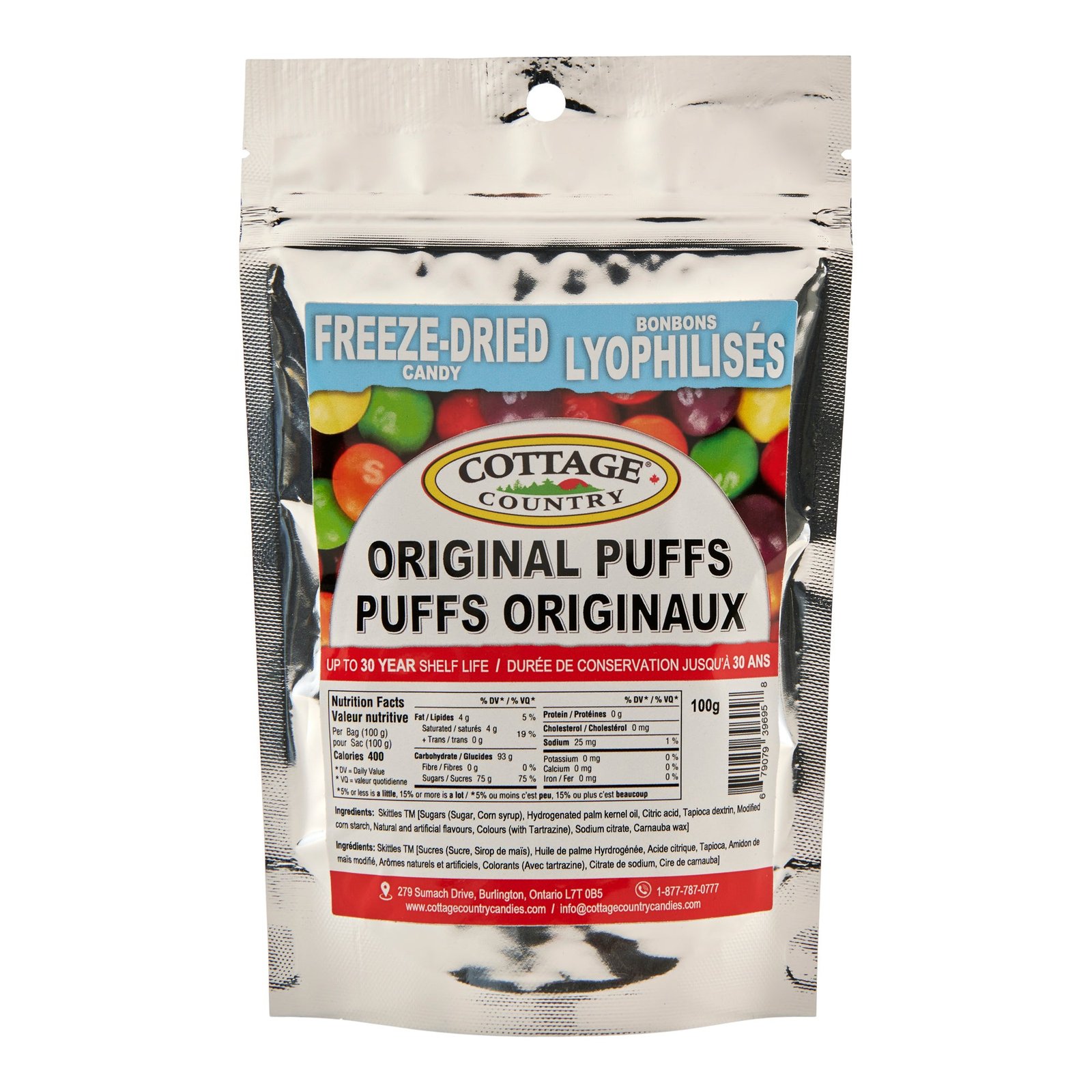 Cottage Country Farms Freeze Dried Original Puffs, 100 g