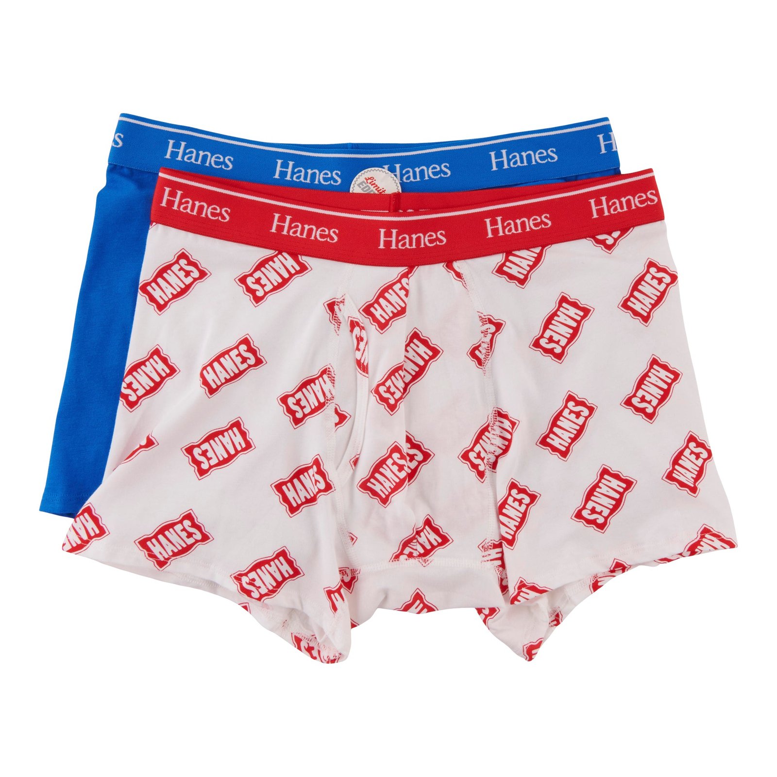 Hanes Men's Cotton Blend Boxer Briefs, 2-Pack