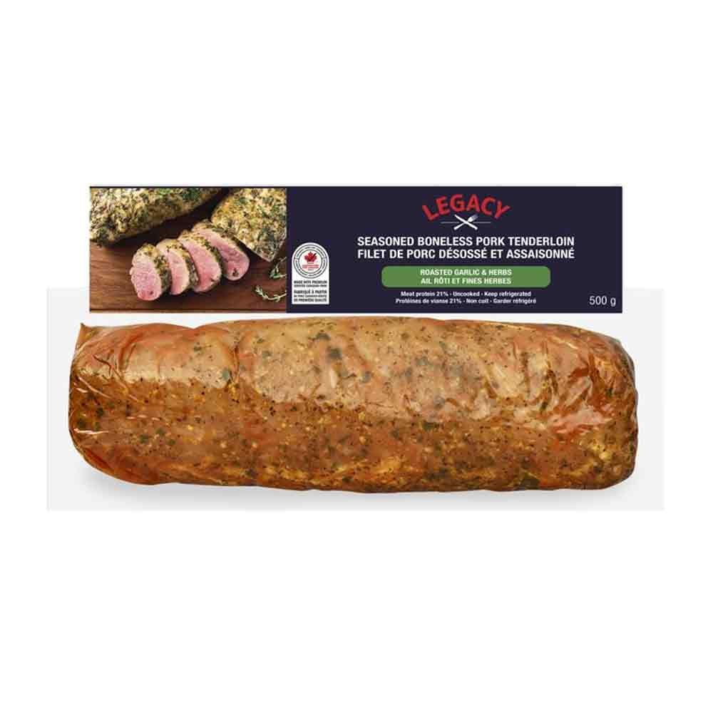 Legacy Seasoned Roasted Garlic and Herbs Pork Tenderloin, 500-g
