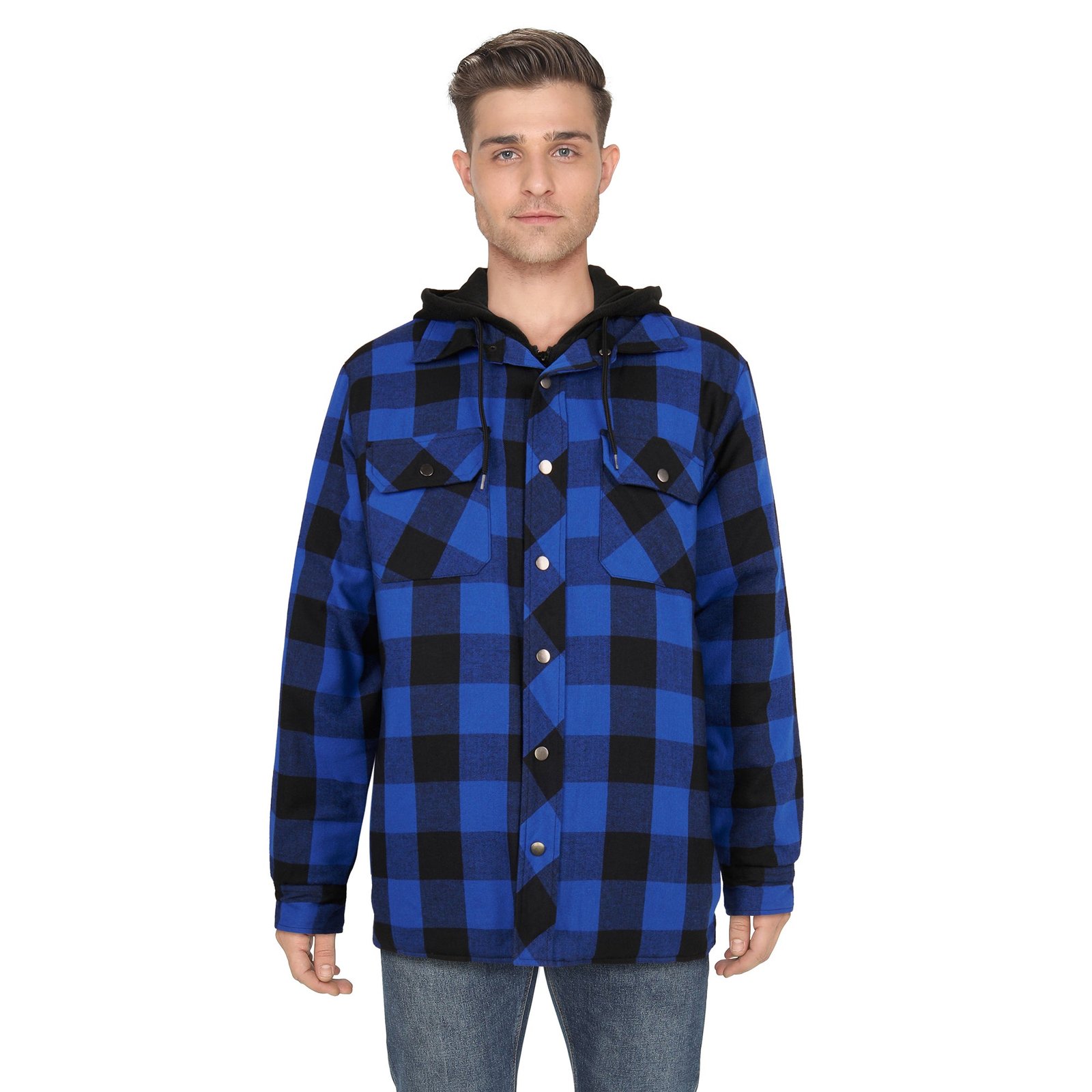 Tradesmax Pro Men's Quilted Fooler Zip-Up Hoodie