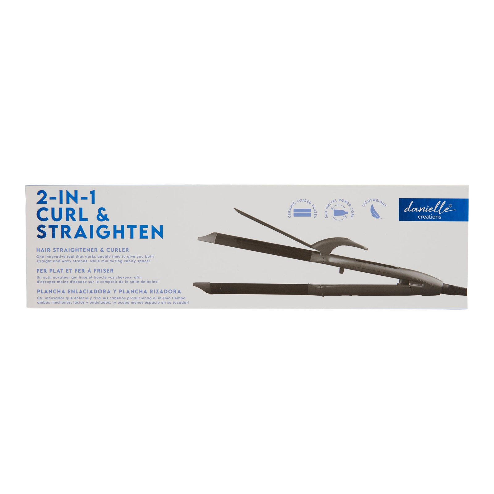 Danielle Creations 2-in-1 Curl and Straightener Hair Tool