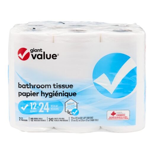 Giant Value Bathroom Tissue, 12-Pack