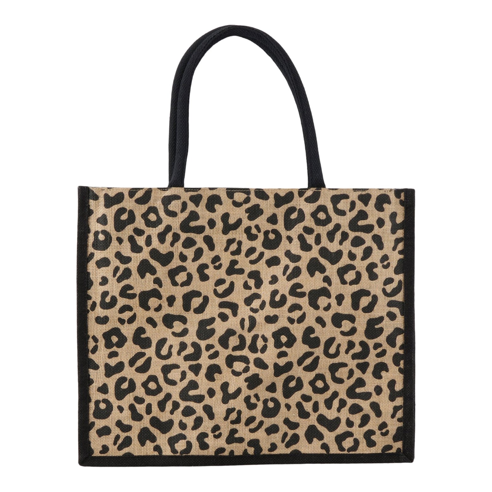 Reusable Animal Print Jute Bag