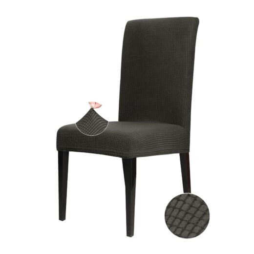 Waffle Chair Cover, Charcoal Grey