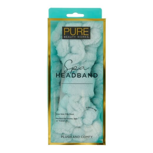 Pure Beauty Works Mint Plush Spa Headband