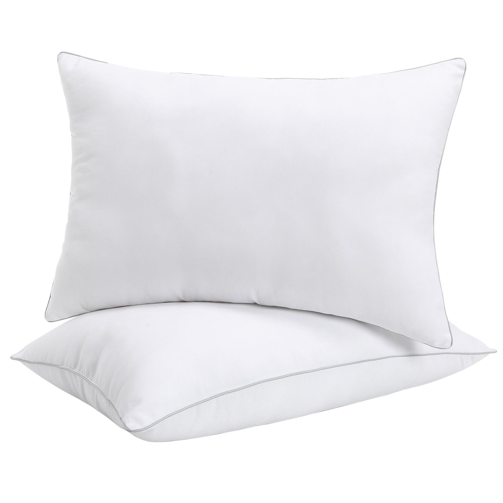 Antimicrobial Pillows With Piping, 20-in x 26-in, 2 Pack