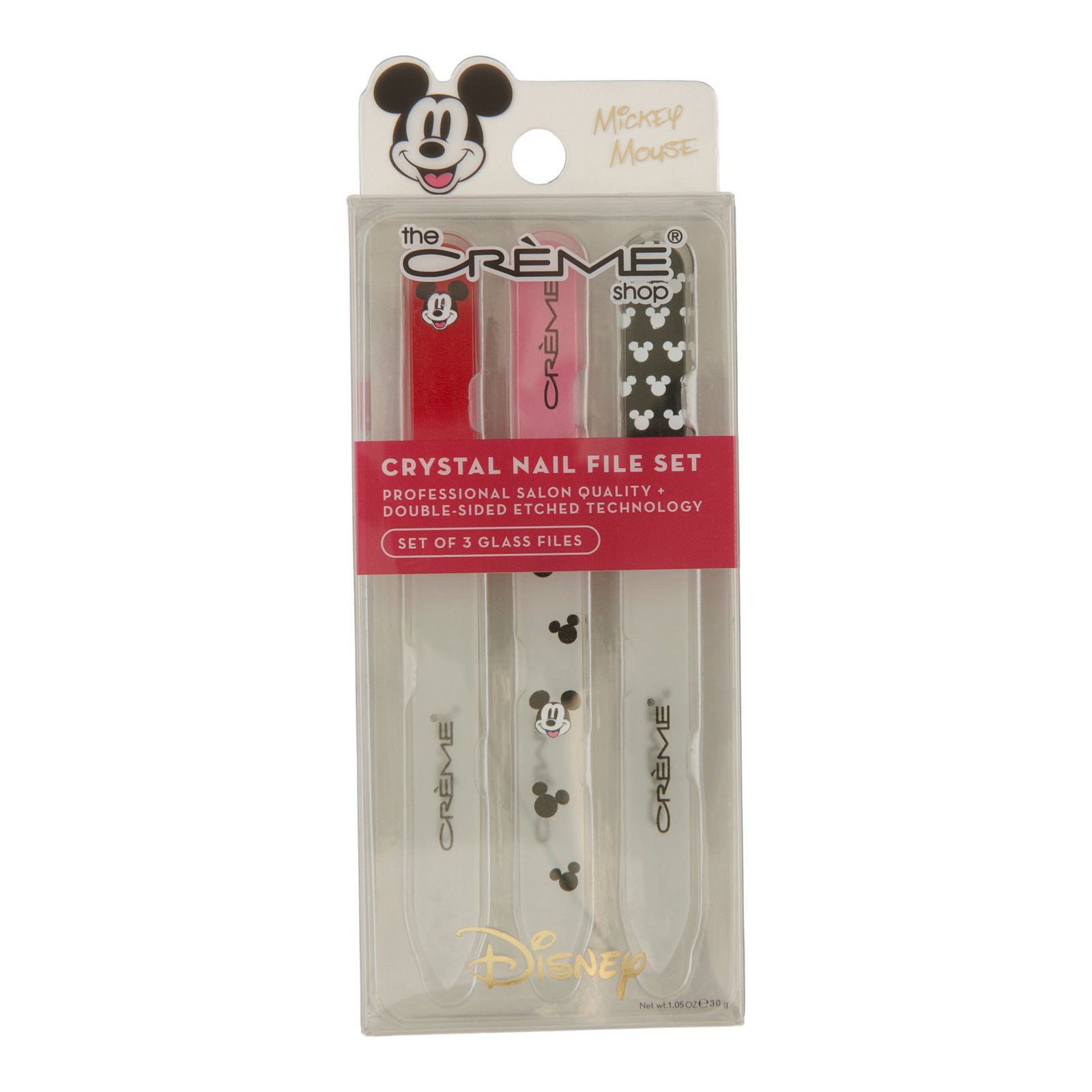 The Crème Shop x Disney Mickey Nail File Set, 3-Pack