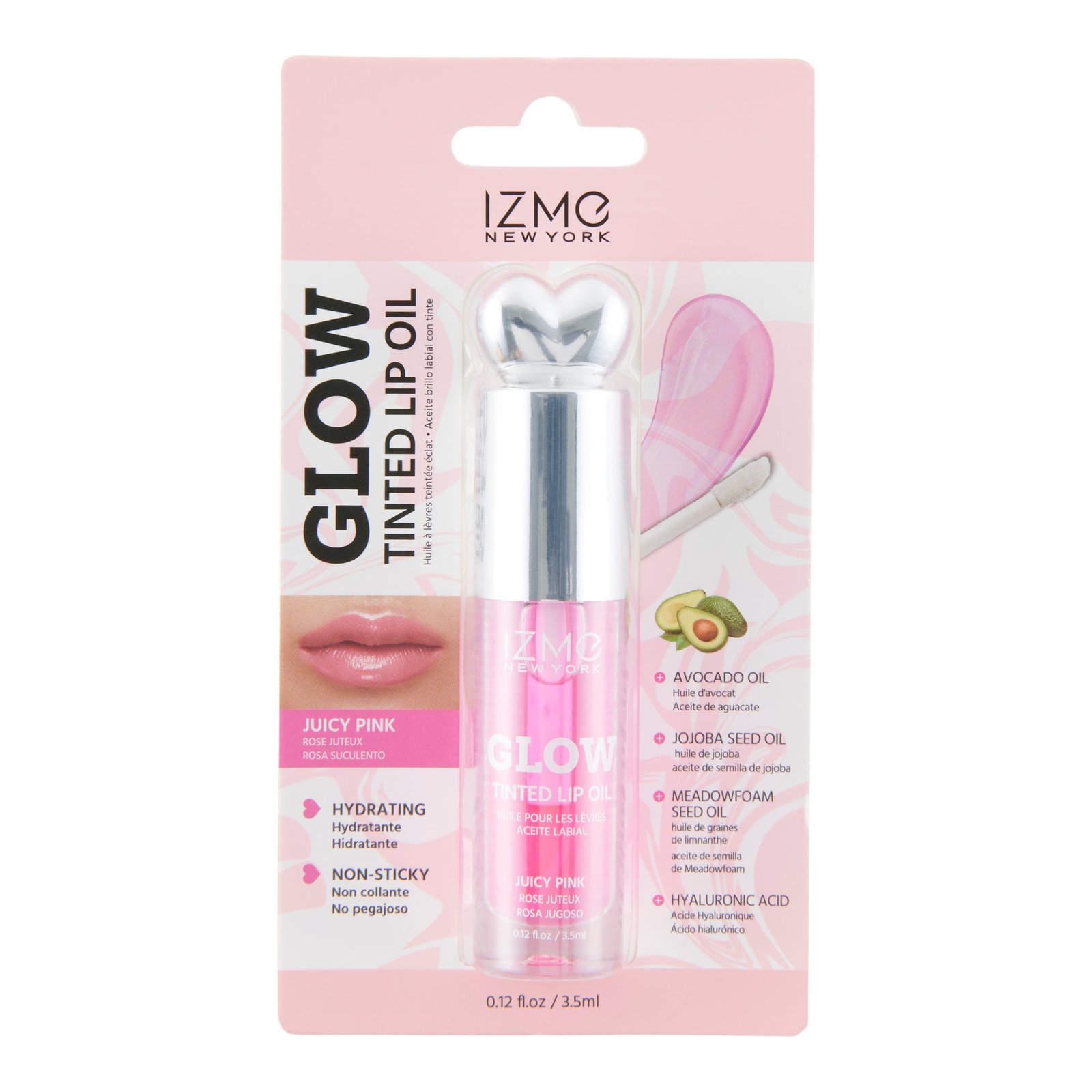 IZME Glow Tinted Lip Oil, Juicy Pink
